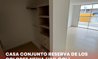 SE VENDE ESPECTACULAR CASA DE 3P CONJUNTO RESERVAS DE LOS COLORES NEIVA (HUI-COL)