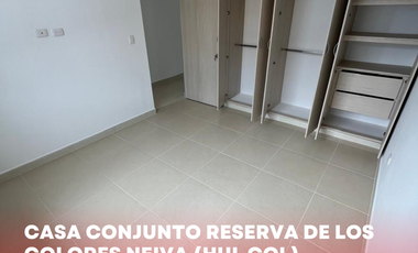 SE VENDE ESPECTACULAR CASA DE 3P CONJUNTO RESERVAS DE LOS COLORES NEIVA (HUI-COL)