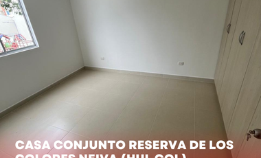 SE VENDE ESPECTACULAR CASA DE 3P CONJUNTO RESERVAS DE LOS COLORES NEIVA (HUI-COL)