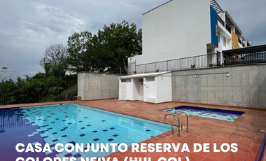 SE VENDE ESPECTACULAR CASA DE 3P CONJUNTO RESERVAS DE LOS COLORES NEIVA (HUI-COL)