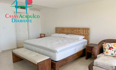 Departamento de playa con terraza y vista frontal al mar