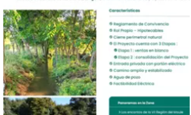 Vendo Parcelas En Sector Miraflores en Linares V 1628-P-35-O-LR.12.24