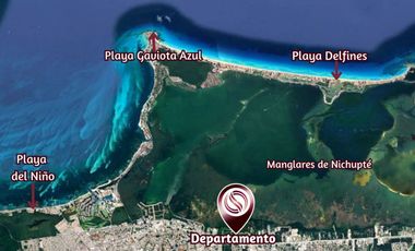 Penthouse con alberca, Club Infantil, en venta, Parque Cancún, Cancún