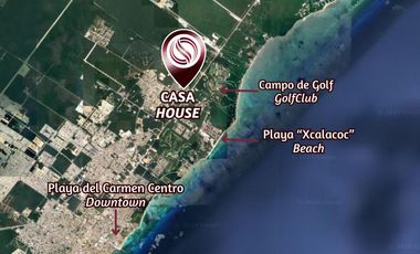 Casa en venta con alberca, comunidad Cerrada, Ciudad Mayakoba, Playa del Carmen
