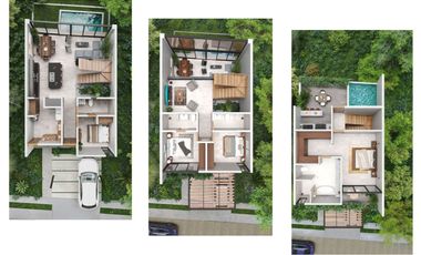 Casa en venta con alberca, comunidad Cerrada, Ciudad Mayakoba, Playa del Carmen