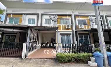 2-storey townhouse, 17.6 sq.w., Lalin Town Village, Lio Bliss, Theparak - Bang Bo, Soi 4, Theparak-Tamru Road, Bang Bo-Khlong Dan Road, Bang Bo, Samut