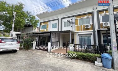 2-storey townhouse, 17.6 sq.w., Lalin Town Village, Lio Bliss, Theparak - Bang Bo, Soi 4, Theparak-Tamru Road, Bang Bo-Khlong Dan Road, Bang Bo, Samut