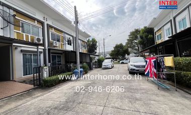 2-storey townhouse, 17.6 sq.w., Lalin Town Village, Lio Bliss, Theparak - Bang Bo, Soi 4, Theparak-Tamru Road, Bang Bo-Khlong Dan Road, Bang Bo, Samut