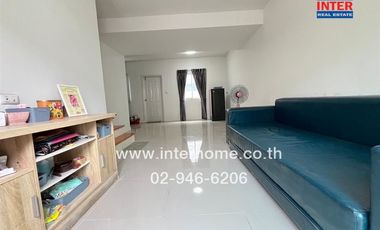 2-storey townhouse, 17.6 sq.w., Lalin Town Village, Lio Bliss, Theparak - Bang Bo, Soi 4, Theparak-Tamru Road, Bang Bo-Khlong Dan Road, Bang Bo, Samut
