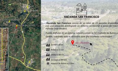 Parcelas planas de 5000 m2 en Quillón - Bulnes.