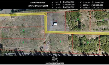 Parcelas planas de 5000 m2 en Quillón - Bulnes.