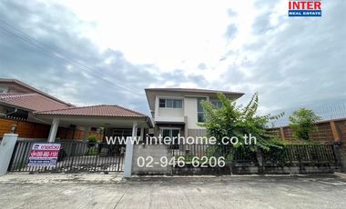 2-storey detached house, 71.2 sq m, Casa Ville Village, Hathai Rat, on Lam Luk Ka Road, Hathai Rat Road, Lam Luk Ka, Pathum Thani