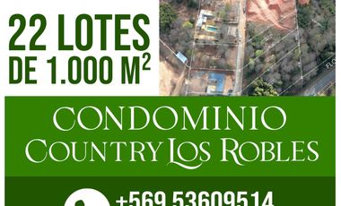 Venta sitios en Concepción, exclusivo Proyecto Inmobiliario Country Los Robles. Camino a Florida