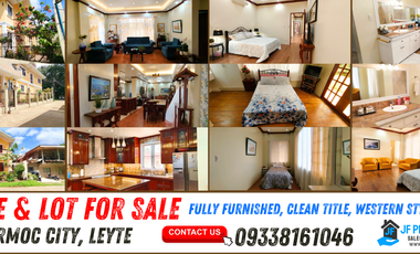 Fully Furnished House and Lot for Sale in Ormoc City - Nice Location