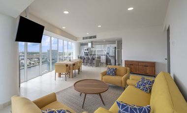 Departamento en renta en Marea Condos en puerto Cancún