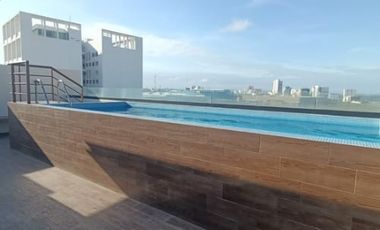 Departamento de 2 recámaras en Fracc. Costa de Oro, a una cuadra de Av. Juan Pablo ll. Alberca y palapa