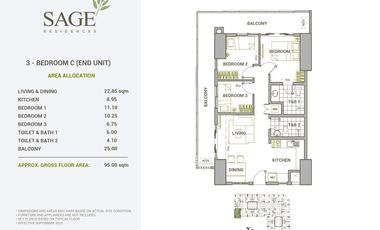 78sqm 3BR for SALE near Shaw Blvd MRT Station & CBD of Mandaluyong by DMCI