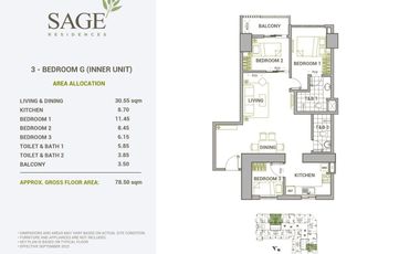 78sqm 3BR for SALE near Shaw Blvd MRT Station & CBD of Mandaluyong by DMCI