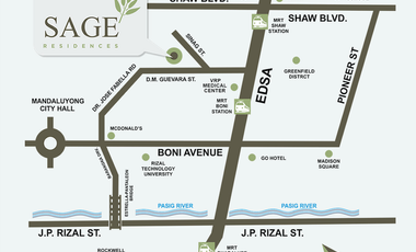 3 Bedroom for Sale near Shangrila & SM Megamall & CBD of Mandaluyong by DMCI Homes