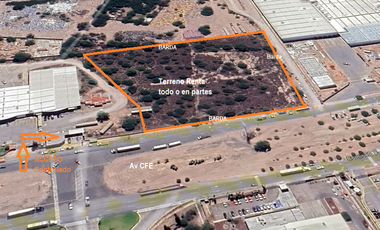 Terreno en RENTA en zona industrial de SLP TODO o PARTE