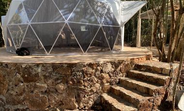 Terreno de 800 m² con Glamping en la Famosa Ruta de los Cenotes - ¡Una Inversión Única!