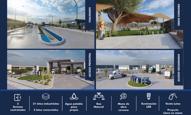 LOTES INSDUSTRIALES EN VENTA EN SAN FRANCISCO DE LOS ROMOS, AGS