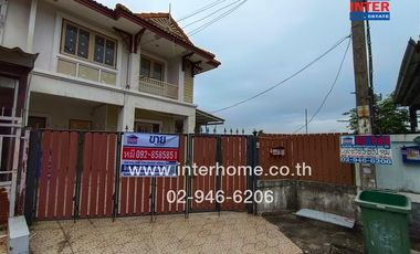 2-storey townhouse, 32.2 sq m, Pruksa Village 10, Sai Noi, Kanchanaphisek Road, Bang Kruai-Sai Noi Road, Sai Noi, Nonthaburi