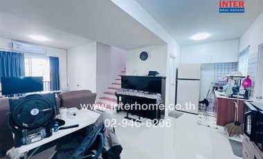 2-storey townhouse, 29.7 sq.w., Lalin Town Lion Bliss Village, Theparak-Bang Bo, Bangna-Trad Road, Theparak-Bang Bo Road, Bang Bo, Samut Prakan