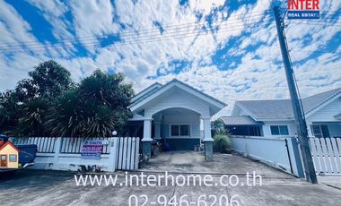 Single-storey detached house, 76.3 sq.w., Phuphalom Village, opposite Makro, Suwannason Road, Nangrong Road, Km.3, Mueang Nakhon Nayok, Nakhon Nayok
