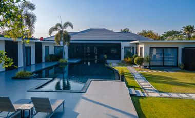 Luxury 6 bedroom single-storey pool villa for sale, price 55 Million Baht