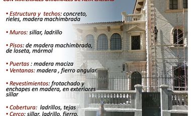 VENDO PRECIOSA CASA EN ESQUINA, TODA EN SILLAR, EXCELENTE UBICACIÓN EN LA CIUDAD DE AREQUIPA