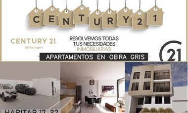 APARTAESTUDIO EN OBRA GRIS EN VENTA