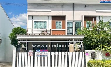 2-storey townhouse, 24.5 sq.w., Lio Village, Rattanathibet-Westgate, Soi 9, near the Purple Line, --i Wat Sao Thong Hin, Kanchanaphisek Road, Soi Wat