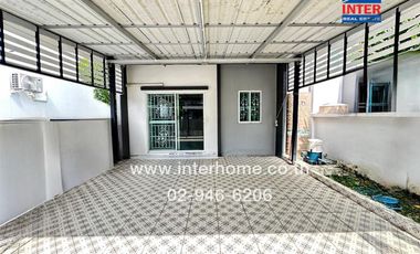 2-storey townhouse, 24.5 sq.w., Lio Village, Rattanathibet-Westgate, Soi 9, near the Purple Line, --i Wat Sao Thong Hin, Kanchanaphisek Road, Soi Wat