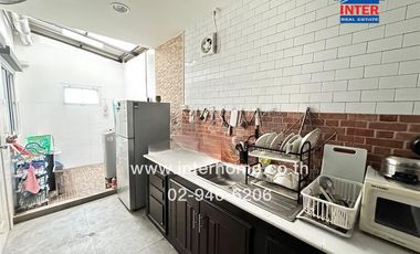 2-storey townhouse, 24.5 sq.w., Lio Village, Rattanathibet-Westgate, Soi 9, near the Purple Line, --i Wat Sao Thong Hin, Kanchanaphisek Road, Soi Wat