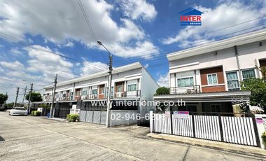 2-storey townhouse, 24.5 sq.w., Lio Village, Rattanathibet-Westgate, Soi 9, near the Purple Line, --i Wat Sao Thong Hin, Kanchanaphisek Road, Soi Wat