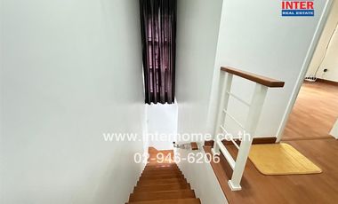 2-storey townhouse, 24.5 sq.w., Lio Village, Rattanathibet-Westgate, Soi 9, near the Purple Line, --i Wat Sao Thong Hin, Kanchanaphisek Road, Soi Wat