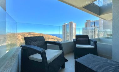 CONCON - ARRIENDO DEPTO AMOBLADO 2D 1B - ED. ECO COSTAS