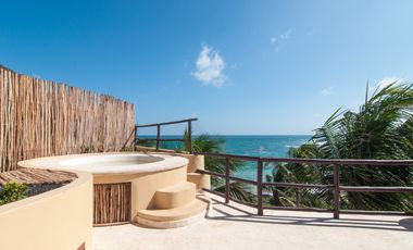 Lujoso Penthouse frente al Mar en Mahahual con Roof Top Privado