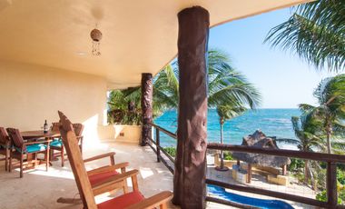 Lujoso Penthouse frente al Mar en Mahahual con Roof Top Privado