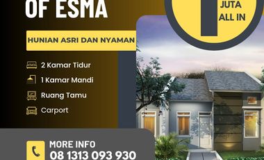 BURUAN! Rumah Subsidi ALL IN HANYA 1 JUTA SIAP AKAD, Dekat Stasiun & Fasilitas Umum Bandung Timur