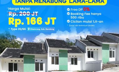 Rumah Murah Siap Huni 1JT ALL IN Terima Kunci dkt Pasar Cicalengka