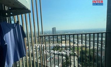 Condominium 26.49 sq.m. Plum Condo Central Station Phase 1 near MRT Sam Yaek Bang Yai, Kanchanaphisek Road, Rattanathibet Road, Bang Yai, Nonthaburi