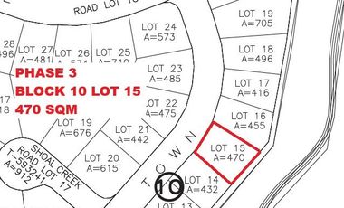 Phase 3 & size 470Sqm Lot for sale in Manila Southwoods Residential Estates near Alabang in Metro Manila