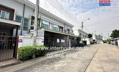 2-storey townhouse, 24.3 sq.w., Lio Village, Rattanathibet-Westgate, Soi Wat Sao Thong Hin, Kanchanaphisek Road, Rattanathibet Road, Bang Yai, Nonthab