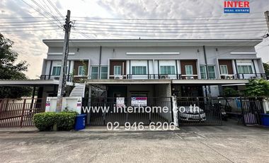 2-storey townhouse, 24.3 sq.w., Lio Village, Rattanathibet-Westgate, Soi Wat Sao Thong Hin, Kanchanaphisek Road, Rattanathibet Road, Bang Yai, Nonthab
