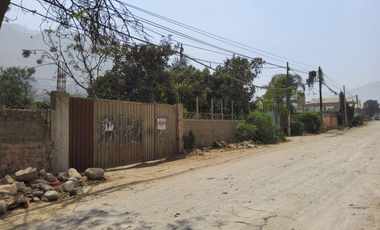 Vendo Terreno con Ubicacion Privilegiada en Chaclacayo en Plena Carretera