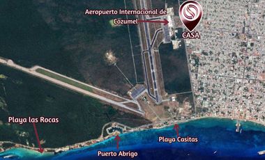 Precio Reducido. Casa con terraza y alberca privada, en venta, 10 de Abril, Cozumel