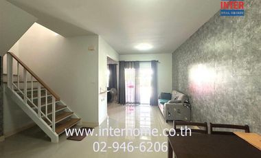 2-storey townhouse, 20.1 sq.w., The Colors Village, Rangsit-Khlong 4, near Lotus Department Store, Klong 4, Rangsit-Nakhon Nayok Road, Lam Luk Ka Road