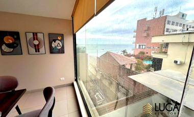 Departamento amoblado frente al mar en renta sector Barbasquillo cerca a La Quadra Manta